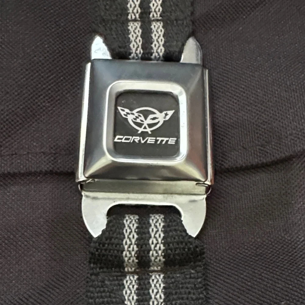 Buckle-Down Corvette GM collectible Briefcase with seatbelt buckles
